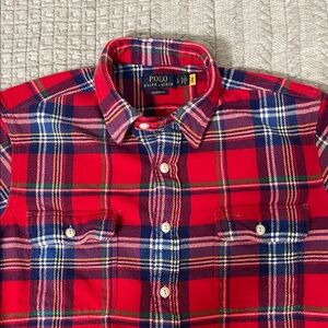 Polo by Ralph Lauren Classic Fit Plaid Twill Workshirt  Flannel Shirt